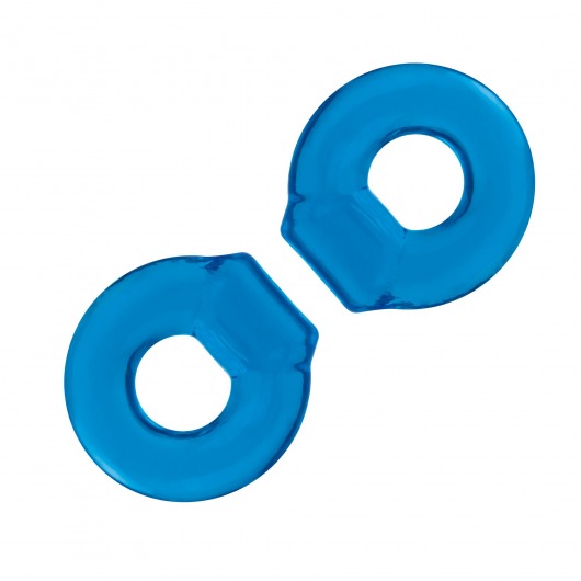 Комплект из двух колец для пениса 2-Pack Ultra-Stretch Stamina Endurance Ring - BlueLine - в Балаково купить с доставкой