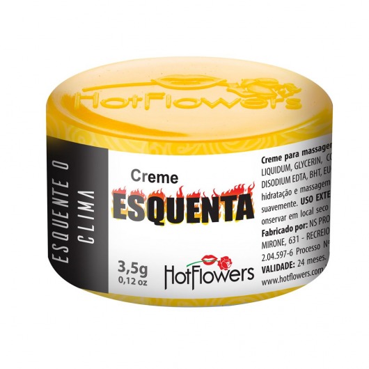 Возбуждающий крем Esquenta с разогревающим эффектом - 3,5 гр. - HotFlowers - купить с доставкой в Балаково