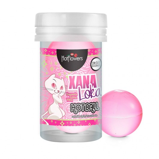 Лубрикант на силиконовой основе с эффектом вибрации Xana Loka Hot Ball (2 шарика по 3 гр.) - HotFlowers - купить с доставкой в Балаково