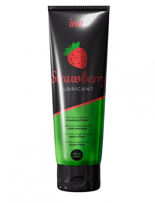 Смазка на водной основе с ароматом клубники Strawberry Lubricant - 100 мл. - INTT - купить с доставкой в Балаково