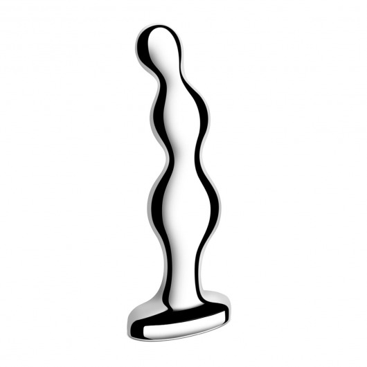 Стальной анальный фаллоимитатор для простаты Stainless Steel Anal Beads - 13 см. - b-Vibe - в Балаково купить с доставкой