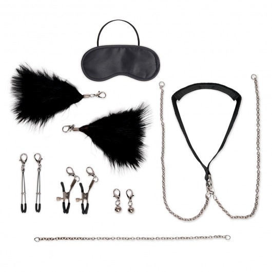 Большой эротический набор из 12 предметов Interchangeable Collar   Nipple Clips Set - Lux Fetish - купить с доставкой в Балаково