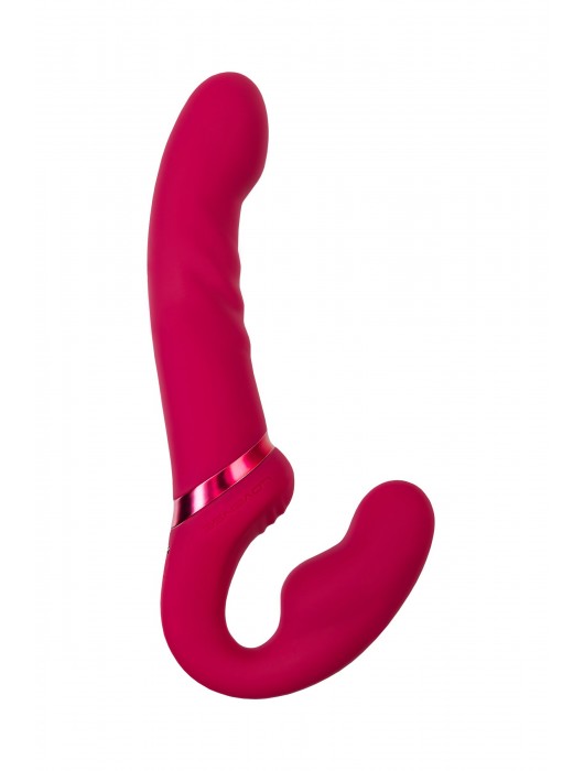 Малиновый безремневой страпон Lapis - 23 см. - Lovense - купить с доставкой в Балаково