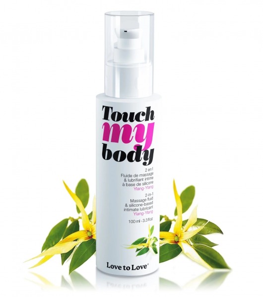 Силиконовый лубрикант 2-в-1 Touch My Body с ароматом иланг-иланга - 100 мл. - Love to Love - купить с доставкой в Балаково