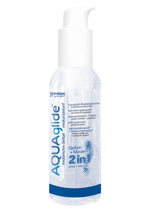 Вагинальная смазка 2-в-1 на водной основе AQUAglide - 125 мл. - Joy Division - купить с доставкой в Балаково