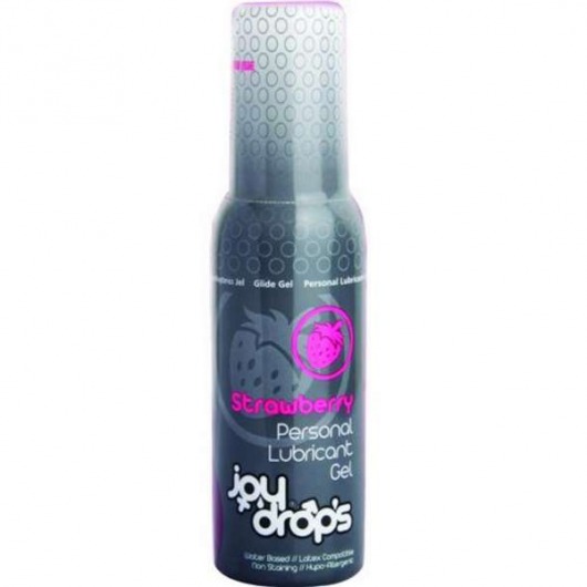 Смазка на водной основе со вкусом клубники JoyDrops Strawberry - 100 мл. - JoyDrops - купить с доставкой в Балаково