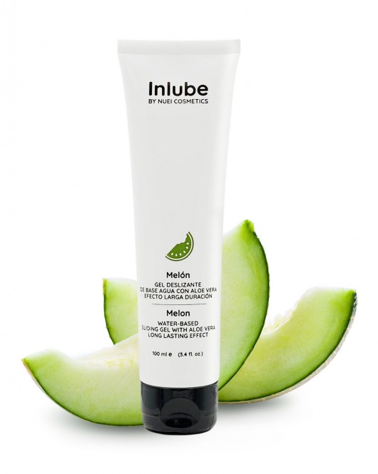 Лубрикант на водной основе Nuei Inlube с алоэ вера и ароматом дыни - 100 мл. - Nuei cosmetics - купить с доставкой в Балаково