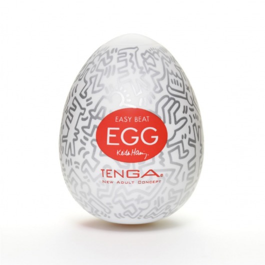 Мастурбатор-яйцо Keith Haring EGG PARTY - Tenga - в Балаково купить с доставкой