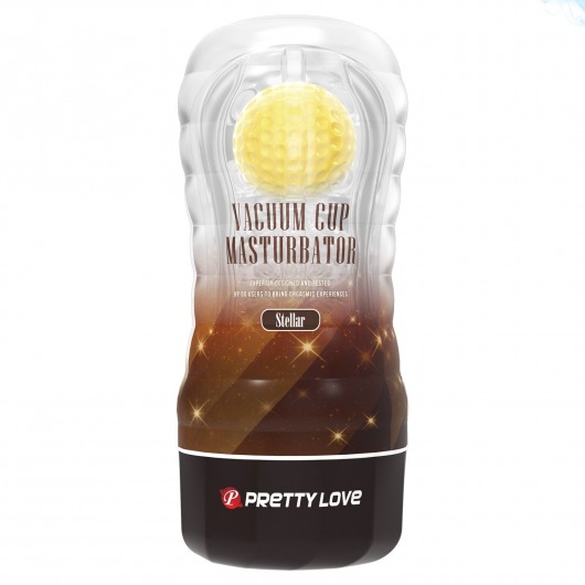 Прозрачный текстурированный мастурбатор Vacuum Cup Masturbator Stellar - Baile - в Балаково купить с доставкой