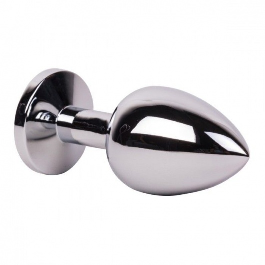 Большой стальной плаг с розовым кристаллом Pink Bubble Gum - 9,5 см. - Erotic Fantasy - купить с доставкой в Балаково