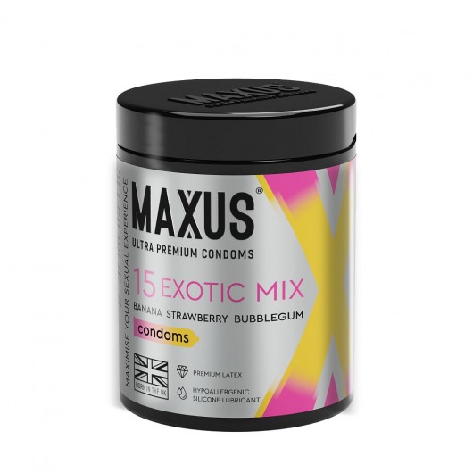 Цветные ароматизированные презервативы MAXUS Exotic Mix - 15 шт. - Maxus - купить с доставкой в Балаково