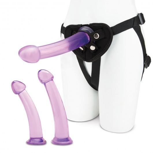 Тренировочный набор с тремя насадками Pegging Training Set - Lux Fetish - купить с доставкой в Балаково