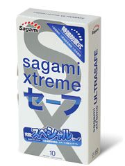 Презервативы Sagami Xtreme Ultrasafe с двойным количеством смазки - 10 шт. - Sagami - купить с доставкой в Балаково