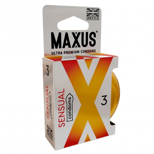 Презервативы анатомической формы Maxus Sensual - 3 шт. - Maxus - купить с доставкой в Балаково