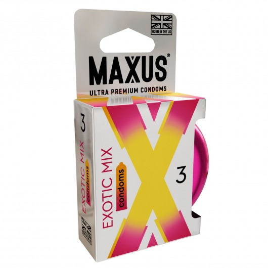 Ароматизированные презервативы Maxus Exotic Mix - 3 шт. - Maxus - купить с доставкой в Балаково