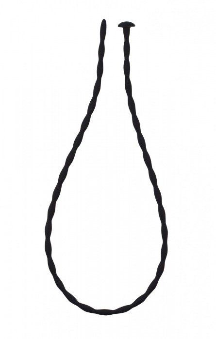 Черный уретральный массажер Glide Medium - 30 см. - Lola Games - купить с доставкой в Балаково