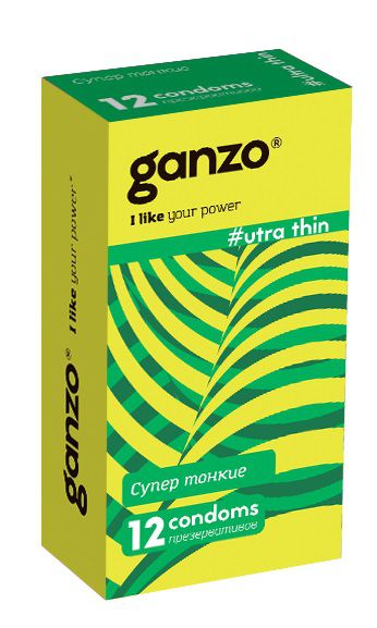 Ультратонкие презервативы Ganzo Ultra thin - 12 шт. - Ganzo - купить с доставкой в Балаково