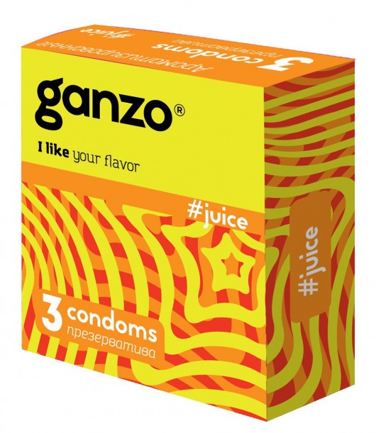 Ароматизированные презервативы Ganzo Juice - 3 шт. - Ganzo - купить с доставкой в Балаково