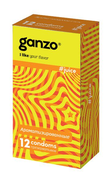 Ароматизированные презервативы Ganzo Juice - 12 шт. - Ganzo - купить с доставкой в Балаково