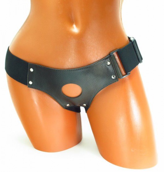 Трусики для страпона коричневого цвета - БДСМ Арсенал - купить с доставкой в Балаково
