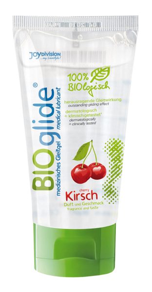 Гель-лубрикант на водной основе с ароматом вишни BIOglide Kirsch - 80 мл. - Joy Division - купить с доставкой в Балаково