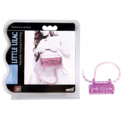 Эрекционное кольцо с вибратором LITTLE LILAC - Dream Toys - в Балаково купить с доставкой
