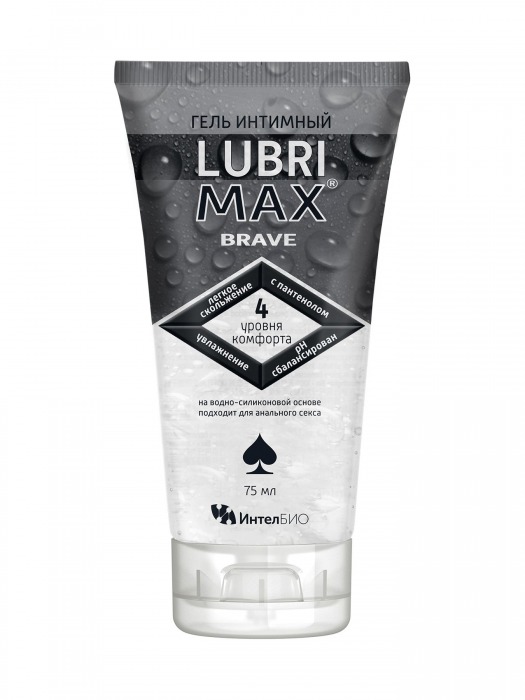 Водно-силиконовый интимный гель-смазка Lubrimax Brave - 75 мл. - ИнтелБИО - купить с доставкой в Балаково