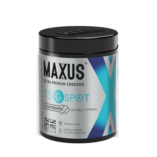 Гладкие презервативы Maxus G spot с двойной спиралью - 15 шт. - Maxus - купить с доставкой в Балаково