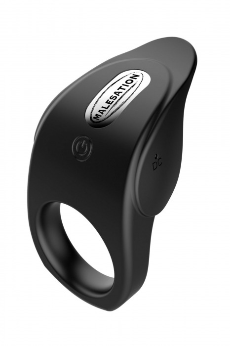 Черное эрекционное виброкольцо Vibro Lust Ring - MALESATION - в Балаково купить с доставкой