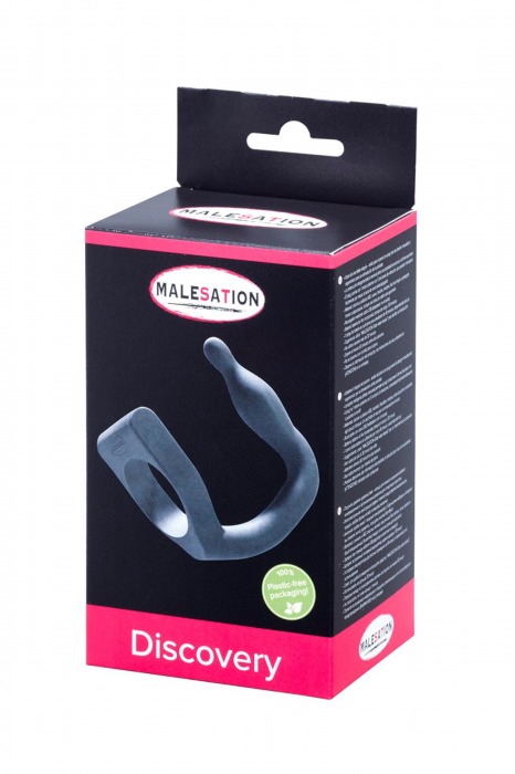 Эрекционное кольцо с вибровтулкой Discovery - MALESATION - в Балаково купить с доставкой