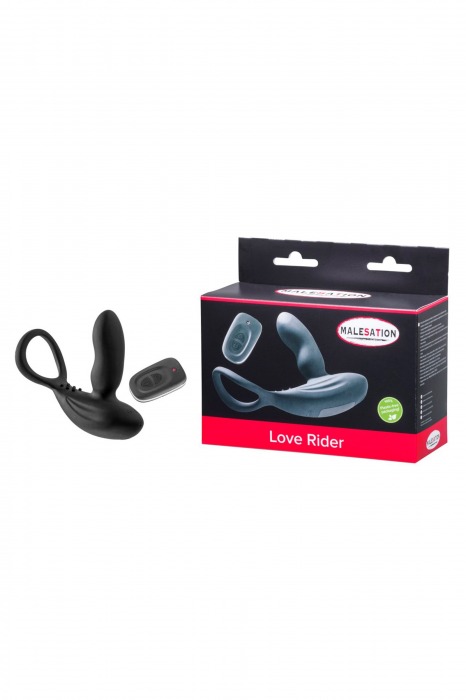 Стимулятор простаты с эрекционным кольцом Love Rider - MALESATION - в Балаково купить с доставкой