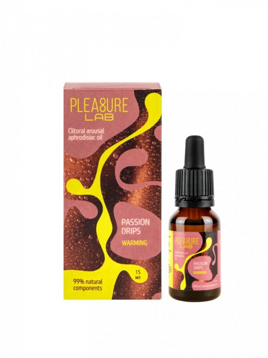 Капли с согревающим эффектом Passion Drips Warming - 15 мл. - Pleasure Lab - купить с доставкой в Балаково