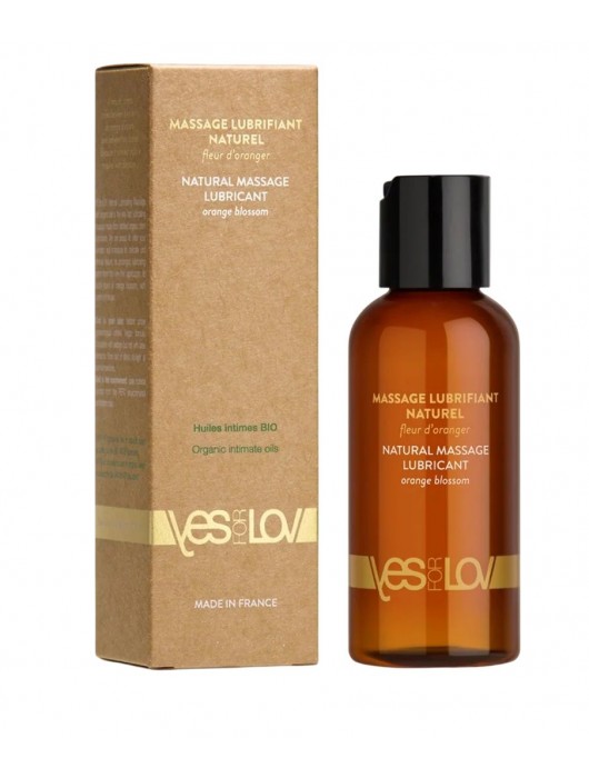 Натуральная массажная смазка Natural Lubricant Orange Blossom - 100 мл. - YESforLOV - купить с доставкой в Балаково