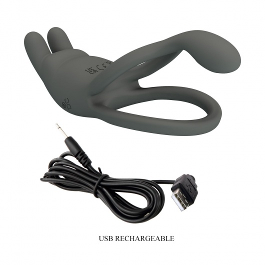 Серое эрекционное виброкольцо Dwayne - Baile - в Балаково купить с доставкой