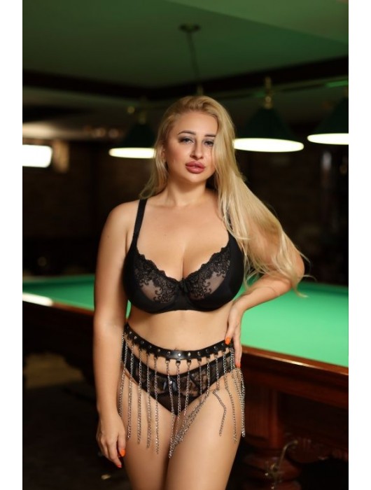 Черно-серебристая портупея-юбка plus size с цепочками - БДСМ Арсенал - купить с доставкой в Балаково
