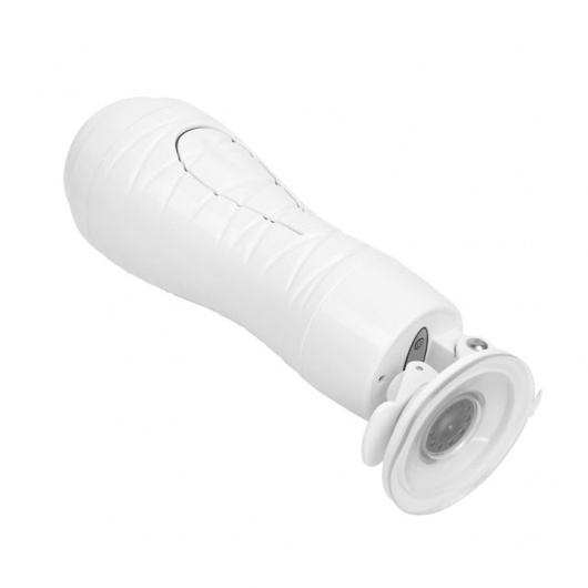 Мастурбатор-вагина Flora White с присоской и 12 режимами вибрации - Baile - в Балаково купить с доставкой