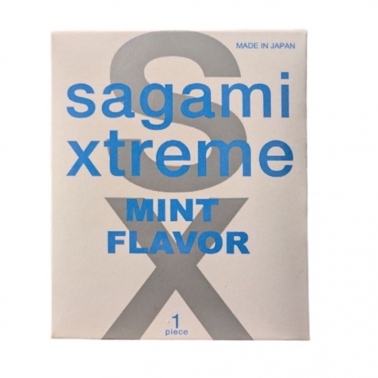 Презерватив Sagami Xtreme Mint с ароматом мяты - 1 шт. - Sagami - купить с доставкой в Балаково