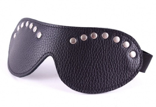 Черная маска с декором - БДСМ Арсенал - купить с доставкой в Балаково