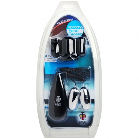 Черная стимулирующая насадка для головки полового члена Multi Speed Vibrating Penis Head Teaser - XR Brands - в Балаково купить с доставкой