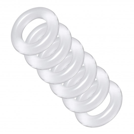 Комплект из 6 прозрачных эрекционных колец Ring Master Custom Ball Stretcher Kit - XR Brands - в Балаково купить с доставкой