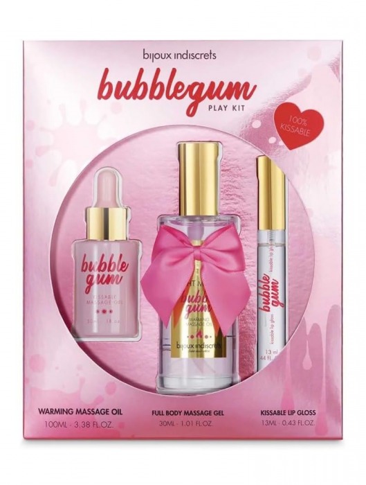 Набор средств для массажа и ласк Bubblegum Play Kit - Bijoux Indiscrets - купить с доставкой в Балаково