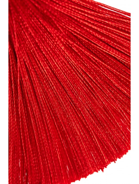 Зажимы на соски «Прищепки» с красными кисточками из шелка - Pecado - купить с доставкой в Балаково