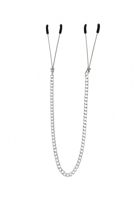 Зажимы на соски «Вилки» на цепочке - Pecado - купить с доставкой в Балаково