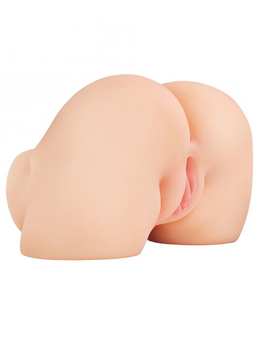 Телесный мастурбатор-полуторс с вибрацией Shake That Ass - Pipedream - в Балаково купить с доставкой