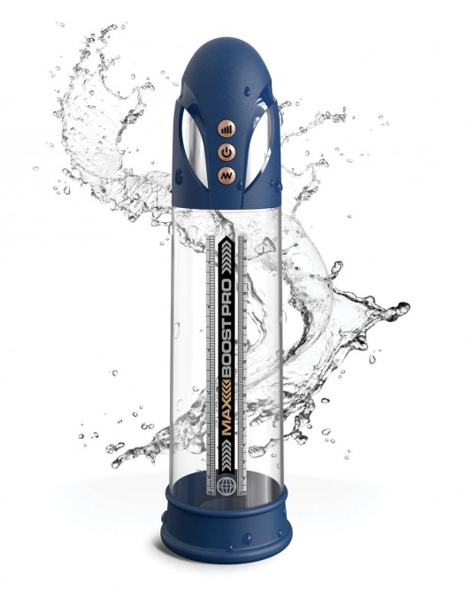 Синяя вакуумная автоматическая помпа Max Boost Pro Flow - Pipedream - в Балаково купить с доставкой