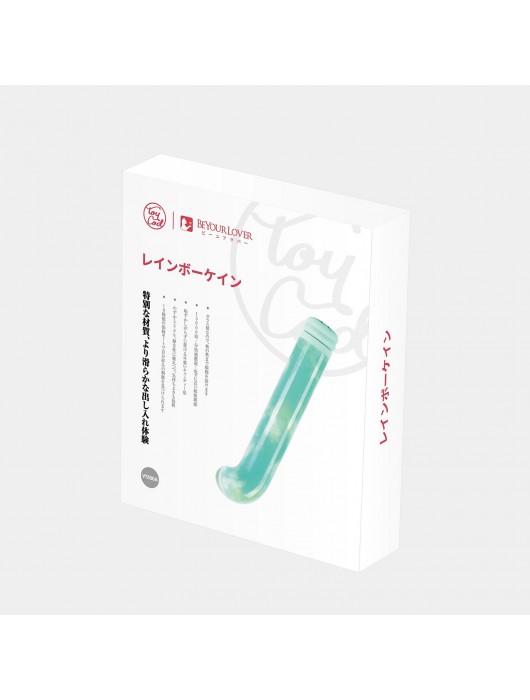 Зеленый компактный вибратор из стекла Magic Cane - 12 см. - BeYourLover