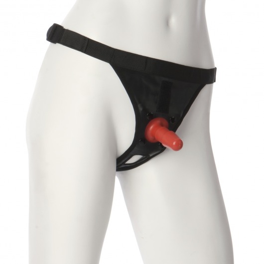 Трусики со штырьком для фиксации насадок Ultra Harness with Plug - Doc Johnson - купить с доставкой в Балаково