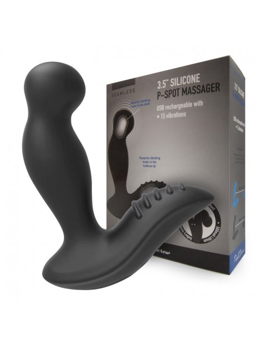 Черный вибромассажер простаты 3,5’’ P-spot Massager - 12,5 см. - Erokay - в Балаково купить с доставкой