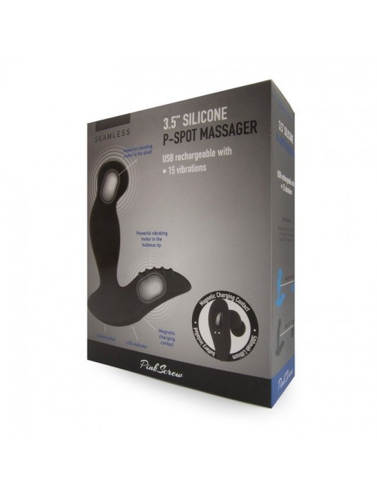 Черный вибромассажер простаты 3,5’’ P-spot Massager - 12,5 см. - Erokay - в Балаково купить с доставкой