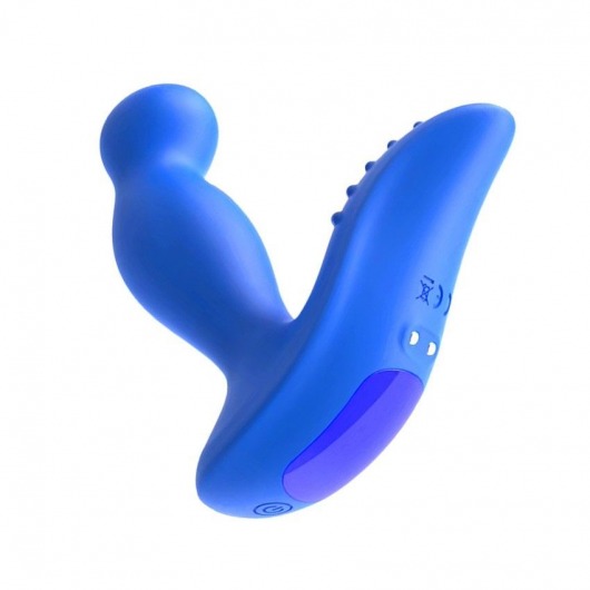 Синий вибромассажер простаты 3,5’’ P-spot Massager - 12,5 см. - Erokay - в Балаково купить с доставкой